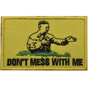 Never Say Die Tactical Morale Patches Military Emblem Badge Fastener Hook and Loop Patch （Never Say Die）