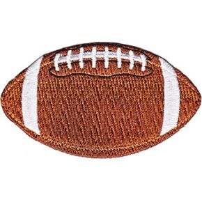 C&D Visionary Application Sports Football Patch Brown, 3 inches