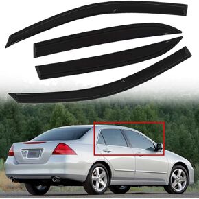 4PCS Side Window Visors Sun Rain Guards Deflectors Vent Shade Replacement for 2003-2007 Accord Sedan 4-Door