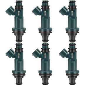 حاقن وقود FJ333 6 قطعة 2 ثقوب لسولارا 3.0L 2000-2003 لسيينا 3.0L 1998-2003 لـ RX300 3.0L 1999-2003 لـ هايلاندر 3.0L 2001-2003 لـ ES300 3.0L 1997-2000 لـ أفالون 3.0L 19 98-2004 in Kuwait