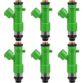 Set of 6 Fuel Injectors Compatible for 2013-2014 for Ni-ssan Pathfinder 2007-2014 for Ni-ssan Altima 2009-2014 for Ni-ssan Maxima, 12Holes Fuel Injector Kit Replaces 16600-JK20A
