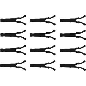Hisport Retaining Clips Kit Replacement for Vortec Fuel Injector Compatible with Chevrolet GMC 4.3L 5.0L 5.7L （12 pcs/set)