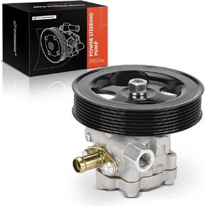 A-Premium Power Steering Pump, with Pulley, Compatible with Nissan Pathfinder 2011-2012, Titan 2011-2015, Armada 2010-2015 & Infiniti QX56 2012, V8 5.6L, Replace # 9901143, 49110ZV00A