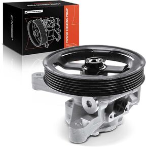 A-Premium Power Steering Pump, with Pulley, Compatible with Acura RL 2005 2006 2007 2008, 3.5L Gas, Replace # 56100RJA015, 56100-RJA-005