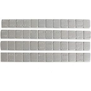 ACCRETION 48Pcs 1/4 Oz, 0.25Oz Black Adhesive Backed Wheel Weights (12 Oz Pack)