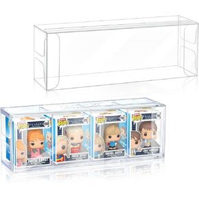 Pop Protector Case for Funko Bitty Pop Display Case Compatible with Funko Bitty Pop- 0.4 mm Thick, Stackable & Clear Pop Protector- PET Plastic Display Case- 20 Pack