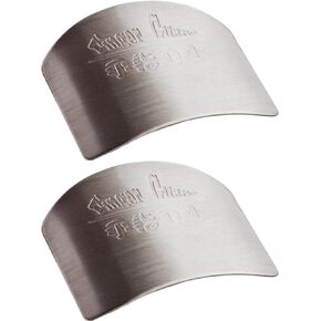 Finger Guard for Safe to Slice Cutting Vegetables Fruit- 2PCS, Stainless Steel Finger Hand Protector Kitchen Tool Guard, Gifts for Wife, Mothers, Children, Classmates and Neighbors; HOME