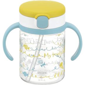 Richell Aqulea Outing Straw Mug 200ml Yellow