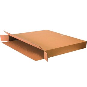 BF36530FOL Side Loading Corrugated Cardboard Shipping Boxes, 36" x 5" x 30", for Mirrors and Artwork, Kraft (Pack of 20)