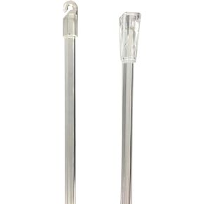 24 Inches Long Clear Blind Tilt Wand Replacement with Hook and Grip (1 Piece Pack)