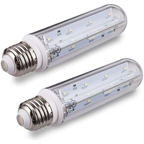 مصباح أنبوبي Tento Lighting T10 LED، لمبة إضاءة أنبوبية، قاعدة متوسطة E26، استبدال لمبة الإضاءة للثلاجة والفريزر تحت الصفر، لمبة إضاءة لحوض السمك، لمبة من النوع T، 60 وات - 70 وات، 5000 ك، أبيض بارد (عبوتان) in Kuwait