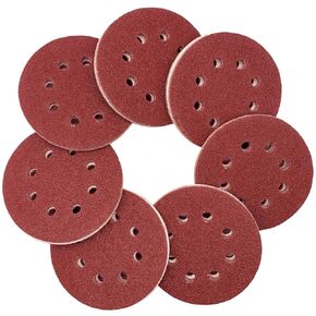 Sanding Discs 40-Grit Orbit Sandpaper: 5 Inch 8 Hole Hook Loop Aluminum Oxide for Disc Sander 70PCS