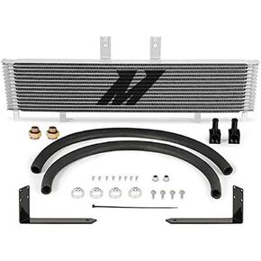 Mishimoto MMTC-DMAX-11SL Transmission Cooler Compatible With Chevrolet/GMC Duramax 6.6 LML 2011-2014 Silver