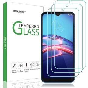 beukei (3 Pack) for Compatible Motorola Moto E (2020) Screen Protector Tempered Glass, Anti Scratch, Bubble Free