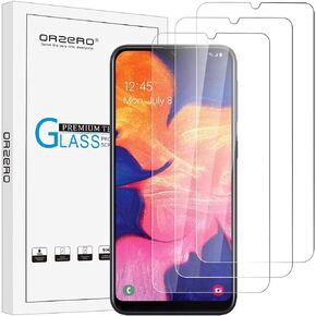 (3 Pack) For Samsung Galaxy A10E Tempered Glass Screen Protector, 2.5D Arc Edges 9 Hardness HD Anti-Scratch Bubble-Free (Case Friendly) (Lifetime Replacement)