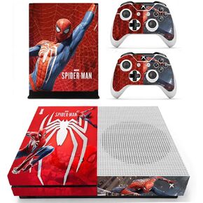 XB One S Console Controllers Skin Hero Vinyl Sticker Wrap Decals Cover Compatible with XB One S Console Controllers Spider