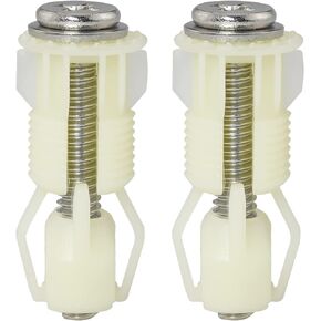 Toilet Seat Screw FMHXG 2PCS Toilet Top Cover Lid Seat Fixings WC Blind Hole Fitting White Screws, Toilet Seat Hinge Screw