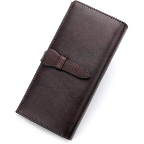 IVTG محفظة جلدية حقيقية المرأة محفظة طويلة مخلب خمر جلد البقر حامل بطاقة اليدوية المنظم in Kuwait