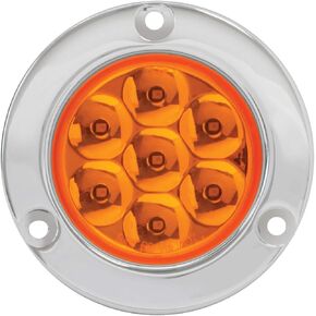 GG Grand General 76543 2 بوصة منخفض المستوى أحمر لؤلؤي 7 ضوء علامة LED، عدسة شفافة، أحمر/شفاف in Kuwait