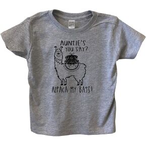 قميص It's Your Day Clothing Auntie's You Say Alpaca My Bags للأطفال الصغار والصبيان والبنات برقبة دائرية