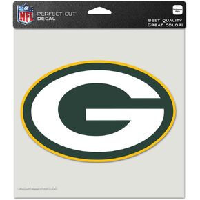 NFL Green Bay Packers Die-Cut Color Decal, 8"x8", Team Color