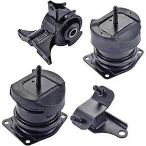 ENA Set of 4 Engine Motor and Rear Trans Mount Compatible with Acura Honda Accord 1998 1999 2000 2001 2002 3.0L TL 1999 2000 2001 2002 2003 3.2L Replacement for A4507 A6552 A6579 A6592