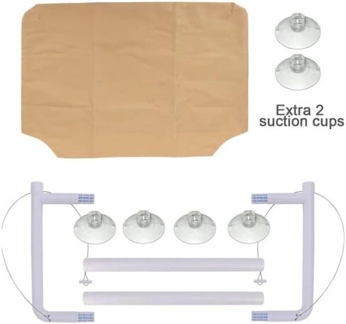 Cat Hammock Cat Window Perch for Large Cat Safety Bed Space Saving Resting Cats Suction Cups Hammock for Indoor Holds Up to 30lbs，360° Sun Bathing in Kuwait