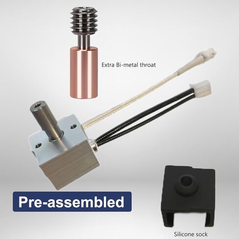درجة حرارة عالية للطابعة ثلاثية الأبعاد Ender 3 V3 SE مع جميع الحلق المعدني، أطقم سخان طباعة مطورة in Kuwait