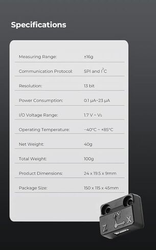 Creality Official G-Sensor ADXL345 مستشعر تعويض الاهتزاز للوحة سونيك وسادة ذكية مطبوعة ثلاثية الأبعاد، محور XYZ لتقليل الرنين، تحكم دقيق في الاستشعار، يجب اقتناؤه للعمل المثالي in Kuwait