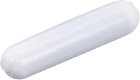 قطعة واحدة من خلاط التحريك المغناطيسي الأبيض PTFE، قضيب التحريك المغناطيسي، شريط المختبر، شريط لوحة التحريك، عصا التحريك المغناطيسية (30 مم/ 1.18 بوصة) in Kuwait