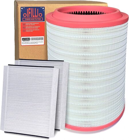 Engine Air Filter for Volvo VNL 780 760 860 670 630 (2004-2023); VN 780 670; VNM VH VAH VNR Trucks; 2002-2019 VHD 20411815, 20435801, P606720, AF26163M, RS4642 Engine Cabin Air Filter kit in Saudi Arabia