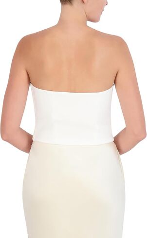 BCBGMAXAZRIA Women's Straight Neck Strapless Drape Top in Saudi Arabia
