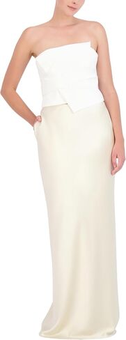 BCBGMAXAZRIA Women's Straight Neck Strapless Drape Top in Saudi Arabia