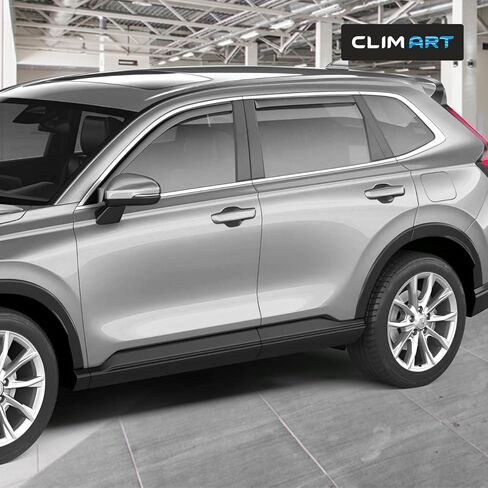 واقيات مطر متينة بشكل لا يصدق داخل القناة من CLIM ART لسيارة Honda CR-V (CRV) 2023-2024، عاكسات النوافذ الأصلية، أقنعة نافذة التهوية، عاكس التهوية، 4 قطع. - 623170 in Kuwait