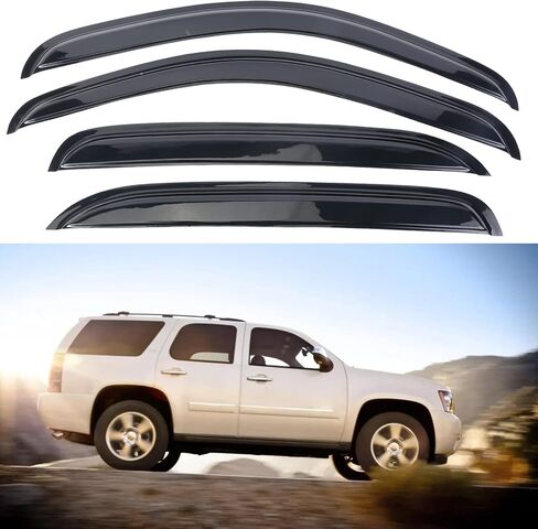 Smoke Sun/Rain Guard Shade Window Deflector Window Visor for 2007 2008 2009 2010 2011 2012 2013 2014 Tahoe in Saudi Arabia