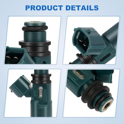 حاقن وقود FJ333 6 قطعة 2 ثقوب لسولارا 3.0L 2000-2003 لسيينا 3.0L 1998-2003 لـ RX300 3.0L 1999-2003 لـ هايلاندر 3.0L 2001-2003 لـ ES300 3.0L 1997-2000 لـ أفالون 3.0L 19 98-2004 in Kuwait