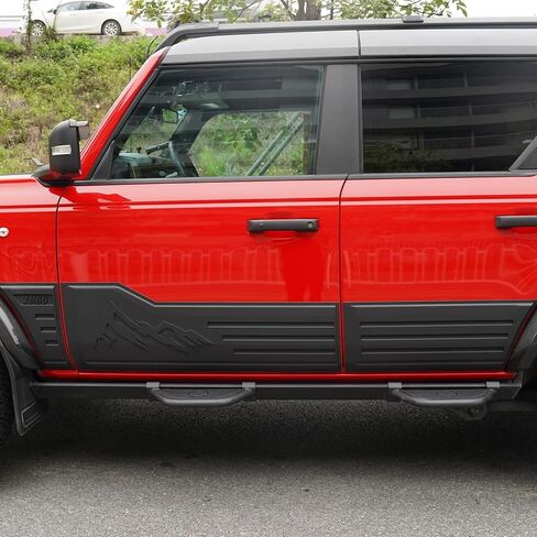 زوج من الخطوات الجانبية المتوافقة مع 21-24 Ford Bronco 4 Door (Bronco مع Factory Rock Rails)، ملحقات Ford Bronco EZ-Steps in Saudi Arabia