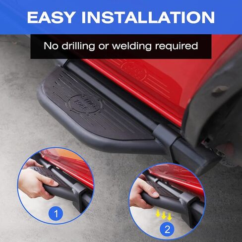 زوج من الخطوات الجانبية المتوافقة مع 21-24 Ford Bronco 4 Door (Bronco مع Factory Rock Rails)، ملحقات Ford Bronco EZ-Steps in Saudi Arabia