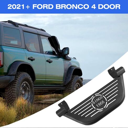 زوج من الخطوات الجانبية المتوافقة مع 21-24 Ford Bronco 4 Door (Bronco مع Factory Rock Rails)، ملحقات Ford Bronco EZ-Steps in Saudi Arabia