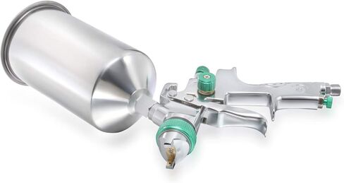 مسدس رش تغذية الجاذبية HVLP مقاس 2.5 مم مع منظم هواء، طلاء تمهيدي تلقائي، رقاقة معدنية in Kuwait