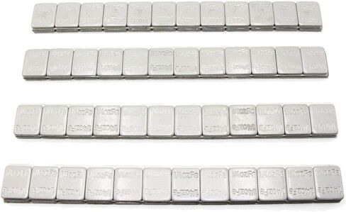 48 قطعة 1/4 أونصة، 0.25 أونصة أوزان العجلات المدعومة بمادة لاصقة سوداء (عبوة 12 أونصة) in Kuwait