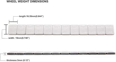 48 قطعة 1/4 أونصة، 0.25 أونصة أوزان العجلات المدعومة بمادة لاصقة سوداء (عبوة 12 أونصة) in Kuwait