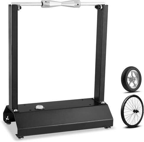 Portable Motorcycle Bike Wheel Balancer,Tire Stand, Rim Tire Balancing Spin Static Truing Stand with Adjustable 0.55" Centering Cones in Saudi Arabia