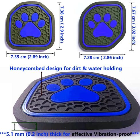 حشوة قاعدة الأكواب التلقائية: ملحق داخلي مناسب للرياضة والروبيكون (Jeep Wrangler JL JLU Gladiator JT) 2018 2019 2020 2021، أو وسادة بساط بطانة السيارة، 4 قطع - أحمر (بصمة مخالب) in Kuwait