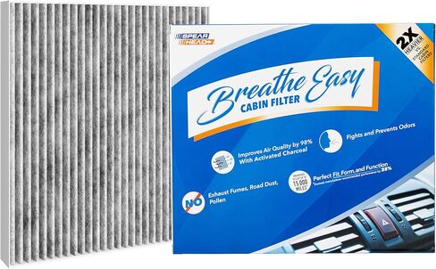 Spearhead Odor Defense Breathe Easy AC & Heater Cabin Filter | Fits 2016-19 Sonata Hybrid, 2016-20 Optima Like OEM | Up to 25% Longer Lasting w/Activated Carbon (BE-159) in Saudi Arabia
