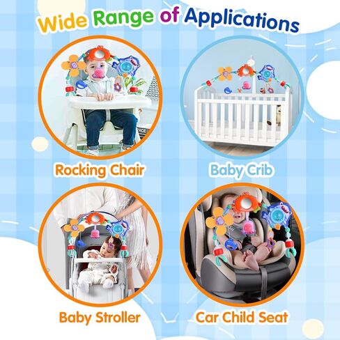 لعبة قوس عربة الأطفال، لعبة قوس سرير قابلة للطي، ألعاب معلقة للأطفال قابلة للتعديل، ألعاب مقعد سيارة الطفل، ألعاب قوس لعب الأطفال للسرير، عربة الأطفال، سرير الأطفال، مقعد السيارة... in Kuwait