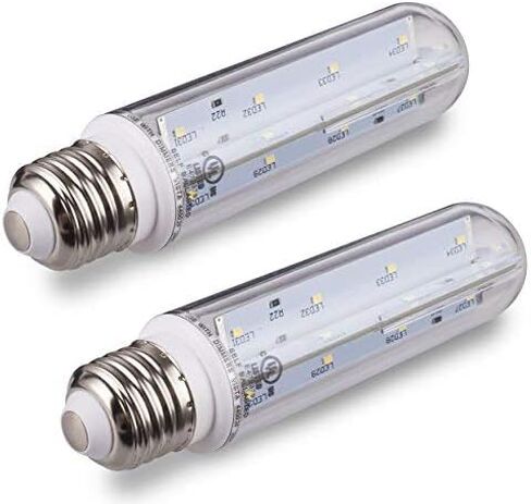 مصباح أنبوبي Tento Lighting T10 LED، لمبة إضاءة أنبوبية، قاعدة متوسطة E26، استبدال لمبة الإضاءة للثلاجة والفريزر تحت الصفر، لمبة إضاءة لحوض السمك، لمبة من النوع T، 60 وات - 70 وات، 5000 ك، أبيض بارد (عبوتان) in Kuwait
