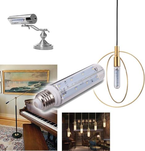 مصباح أنبوبي Tento Lighting T10 LED، لمبة إضاءة أنبوبية، قاعدة متوسطة E26، استبدال لمبة الإضاءة للثلاجة والفريزر تحت الصفر، لمبة إضاءة لحوض السمك، لمبة من النوع T، 60 وات - 70 وات، 5000 ك، أبيض بارد (عبوتان) in Kuwait