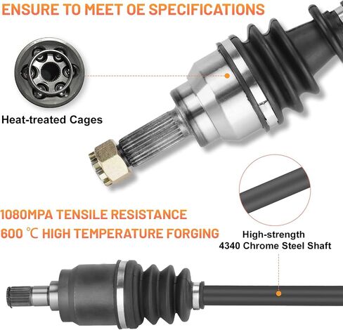 Front Right CV Axle Shaft for Honda Pioneer 700 700-4 2014 2015 2016 2017 2018 2019 2020 2021 44220-HL3-A01, 44250-HL3-A02 in Saudi Arabia