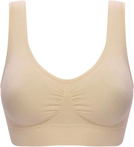OYOANGLE Women's Scoop Neck Bralette Bra Comfortable Wireless Everyday Bras Pullover Bralettes in Saudi Arabia